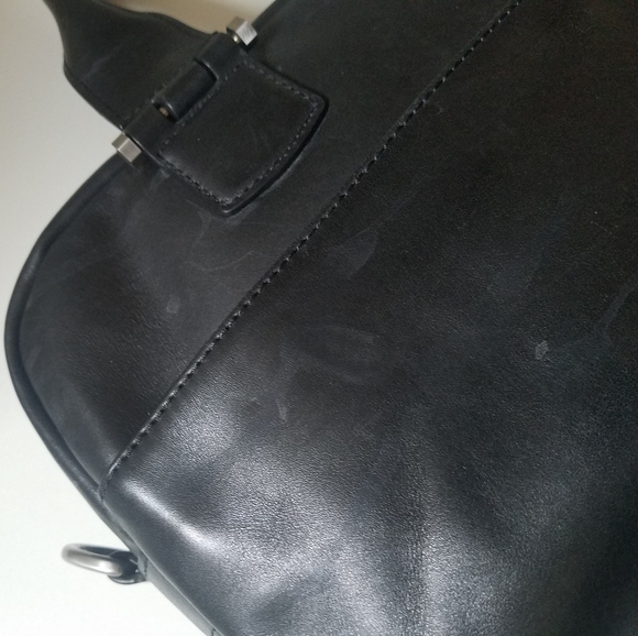 UGG Leather Slim Branford Satchel Laptop Work Bag - Picture 14 of 15